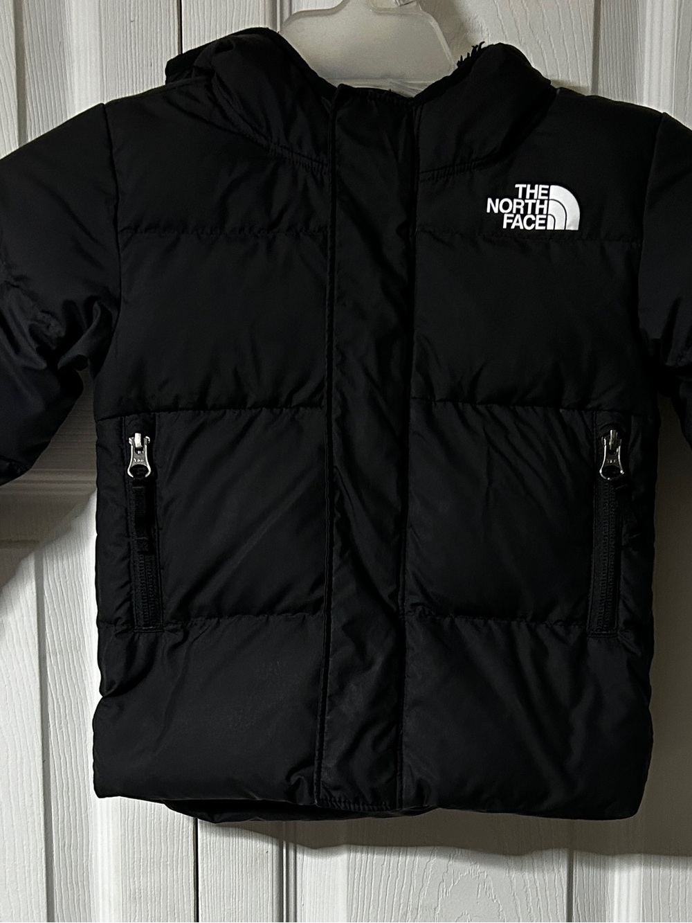 The North Face Kids Black Puffer Jacket with Hood